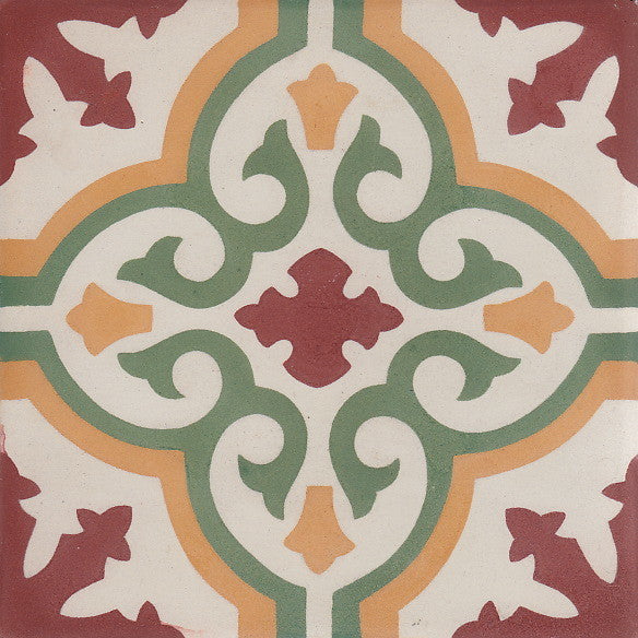 cementtile carreau ciment Zanzibar 20x20 /C1 C4 C5 C7