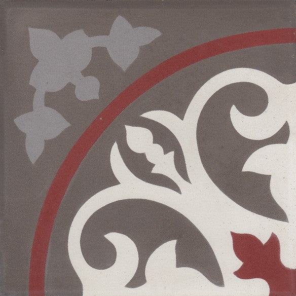 cementtile carreau ciment Richard white 20x20 /C1 C2 C4 C609