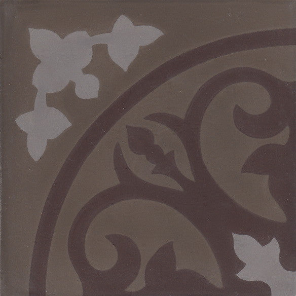 cementtile carreau ciment Richard chocolate 20x20 /C2 C19 C609