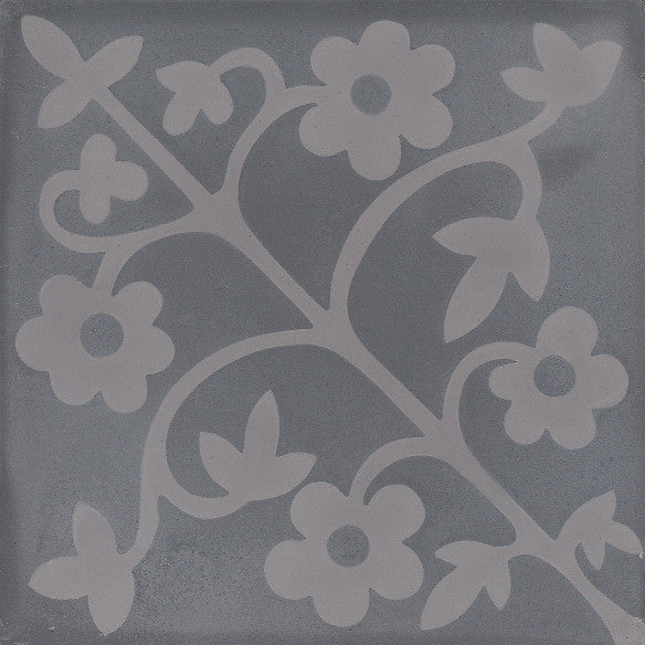 cementtile carreau ciment Emma antracithe 20x20 /C2 C112