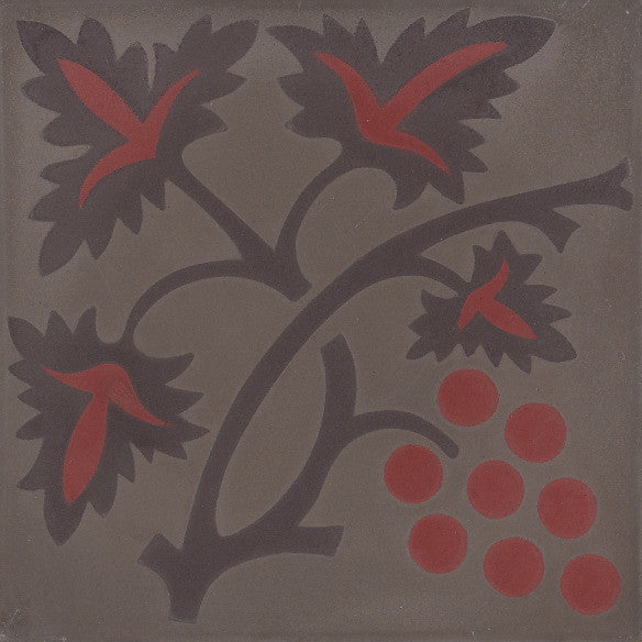 cementtile carreau ciment Bacchus red 20x20 /C4 C19 C102