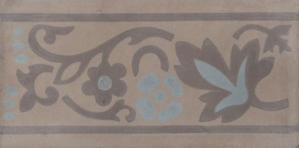 cementtile carreau ciment Roseline bleu FR10x20 /C28 C110 C609