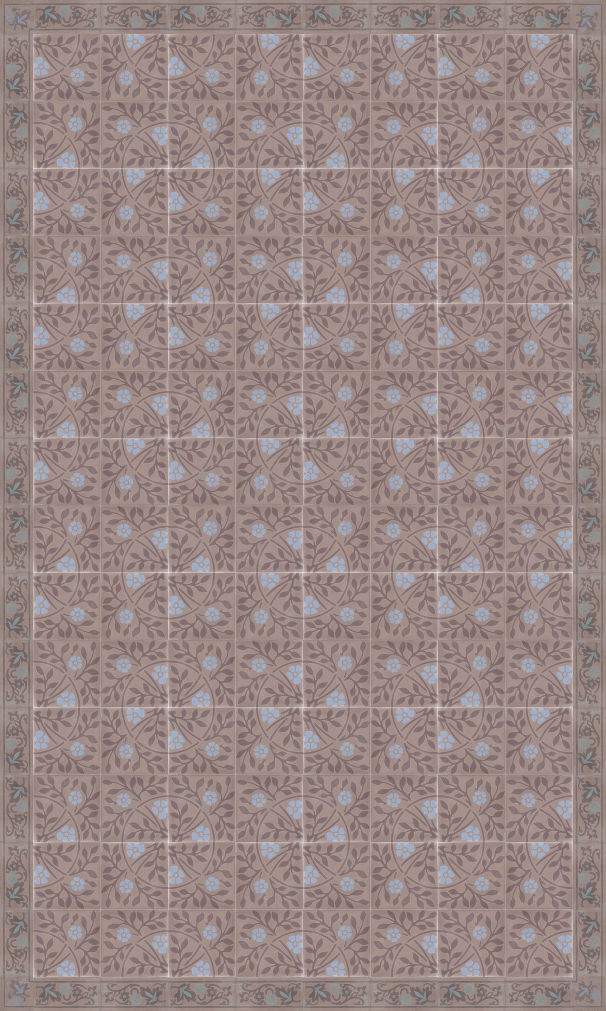 Roseline Frise bleu FR10x20