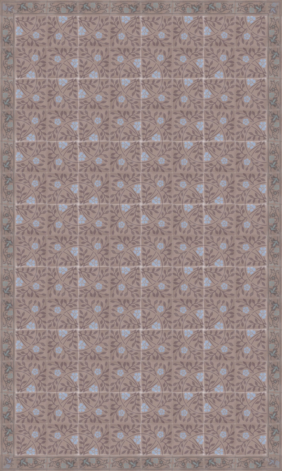 Roseline Corner bleu 10x10