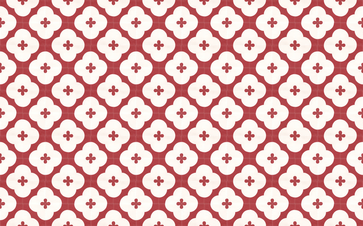 Flore Red 20x20