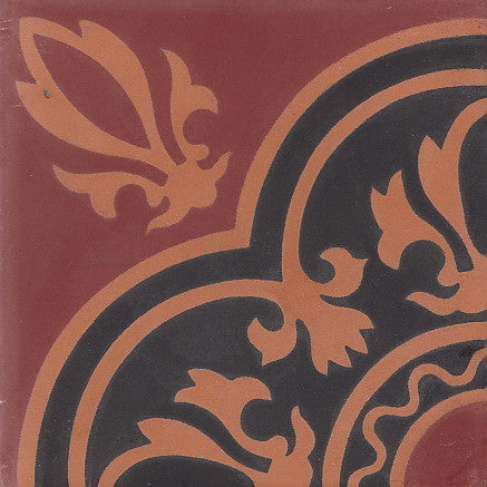 cementtile carreau ciment Ulysse red 15x15 /C3 C4 C5