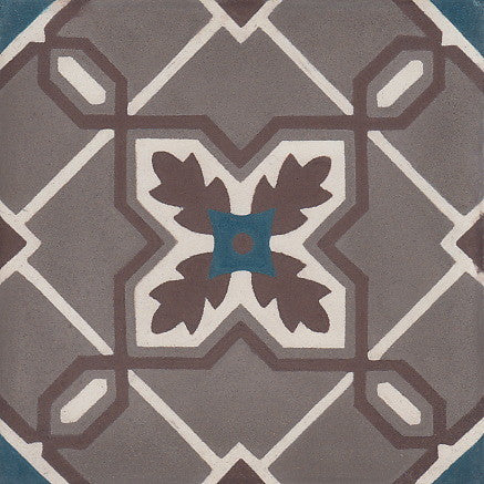 cementtile carreau ciment Tristan Taupe 15x15 /C1 C9 C19 C102