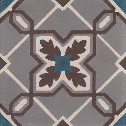 cementtile carreau ciment Tristan steelgrey 15x15 /C1 C2 C14 C19