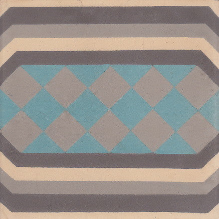 cementtile carreau ciment Beatrix Frise FR15x15 /C32 C33 C38 C111