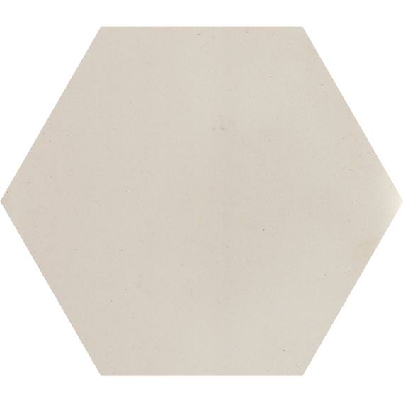 cementtile carreau ciment UNI C1 White  HEX15 /C1