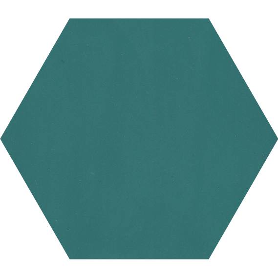 cementtile carreau ciment UNI C260 Turquoise HEX20 /C260