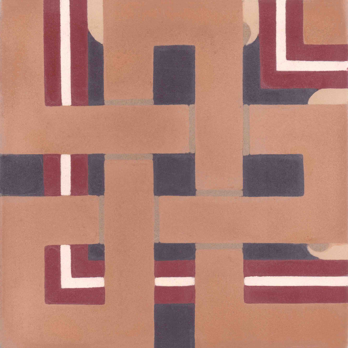 cementtile carreau ciment Heule 17x17 fries corner /
