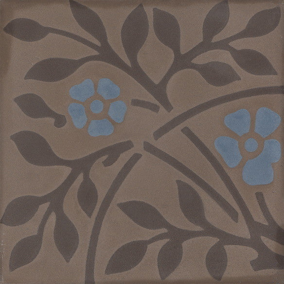 cementtile carreau ciment Roseline bleu 20x20 /C28 C110 C609